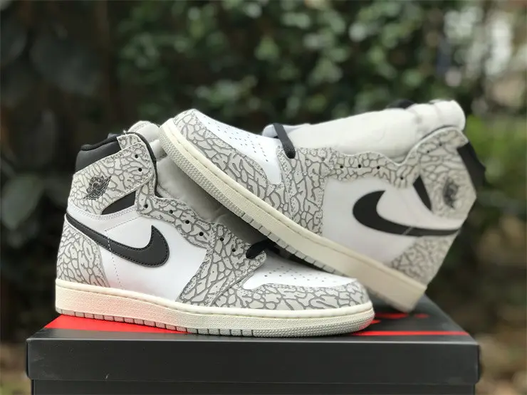 Authentic Air Jordan 1 High OG “White Cement” 