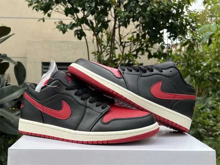 Authentic Air Jordan 1 Low “Bred Sail ” 