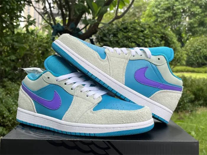 Authentic Air Jordan 1 Low “Aquatone” 