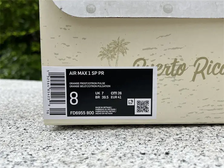 Authentic Nike Air Max 1 Puerto Rico “Orange Frost” 