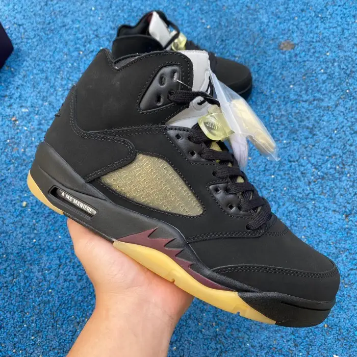 Authentic A Ma Maniére x Air Jordan 5 “Black” DDE412