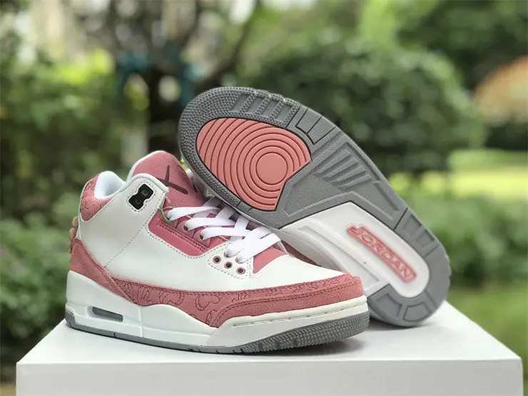 Authentic KAWS x Air Jordan 3 White Pink GS 