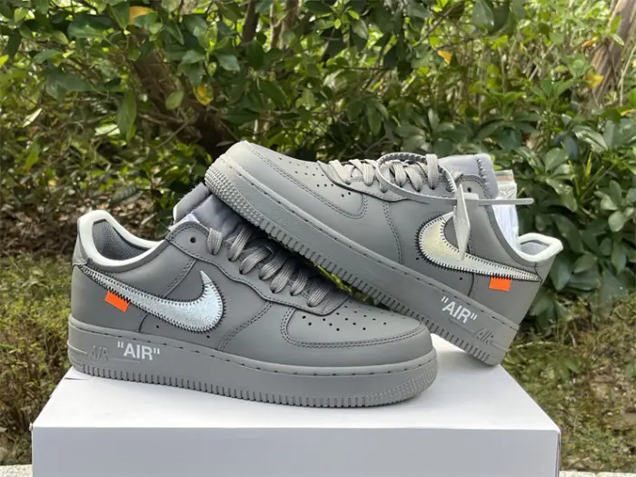 Authentic OFF-WHITE x Nike Air Force 1 Low “Grey” BDFE2215