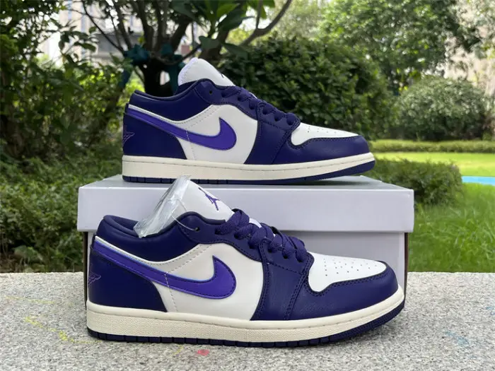 Authentic Air Jordan 1 Low “Sky J Purple”Women 
