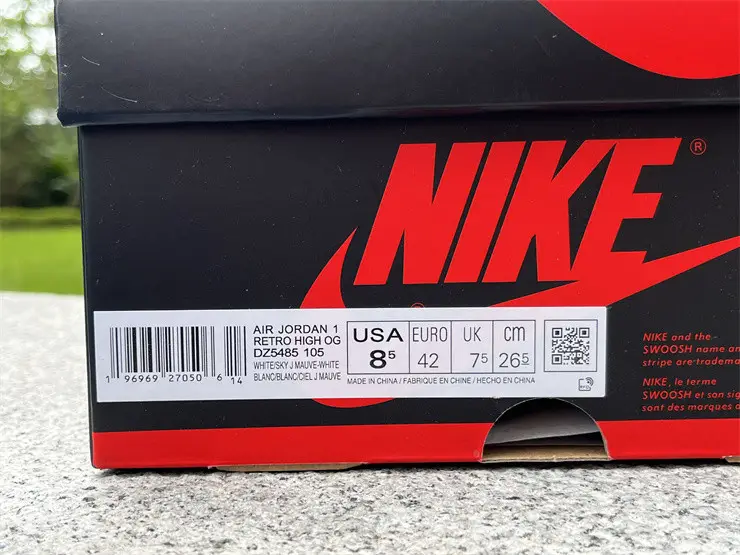 Authentic Air Jordan 1 High OG “Mauve” 