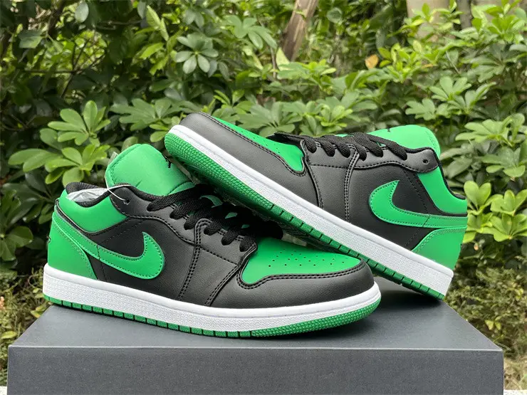 Authentic Air Jordan 1 Low “Lucky Green” 