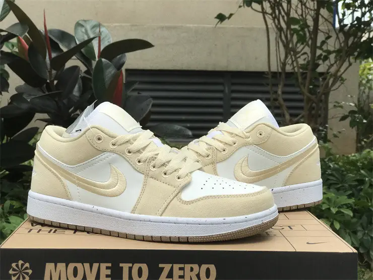 Authentic Air Jordan 1 Low SE “Canvas” Women 