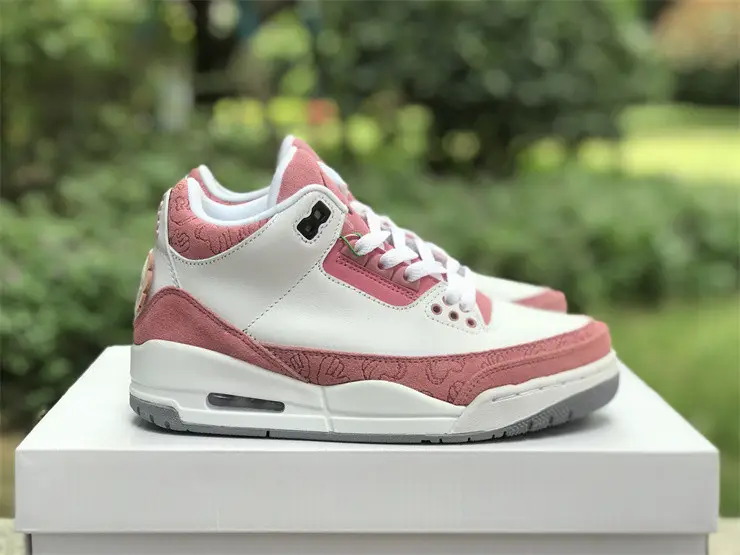 Authentic KAWS x Air Jordan 3 White Pink GS 