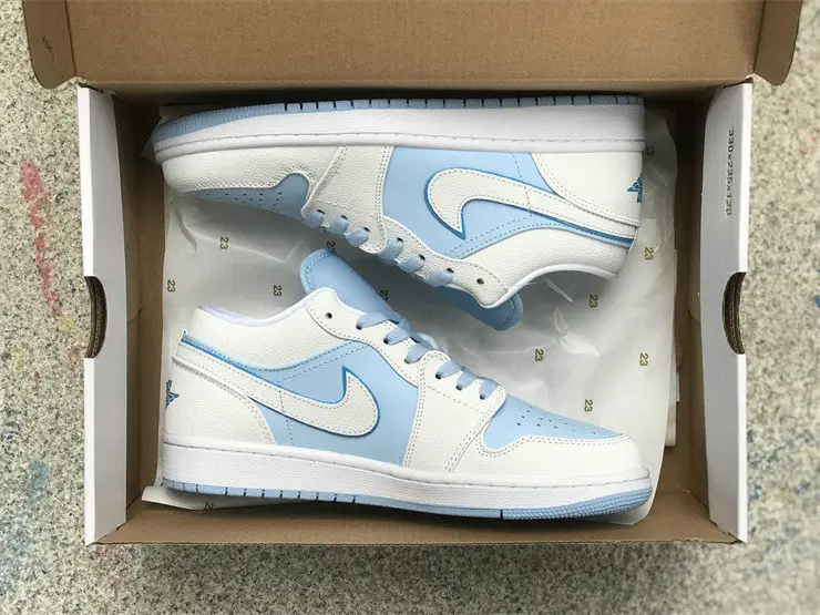Authentic Air Jordan 1 Low“Ice Blue” 