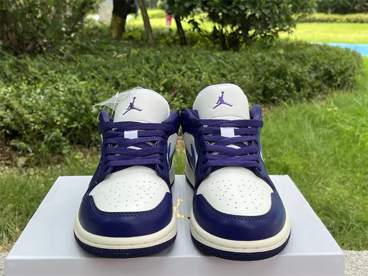 Authentic Air Jordan 1 Low “Sky J Purple”Women 