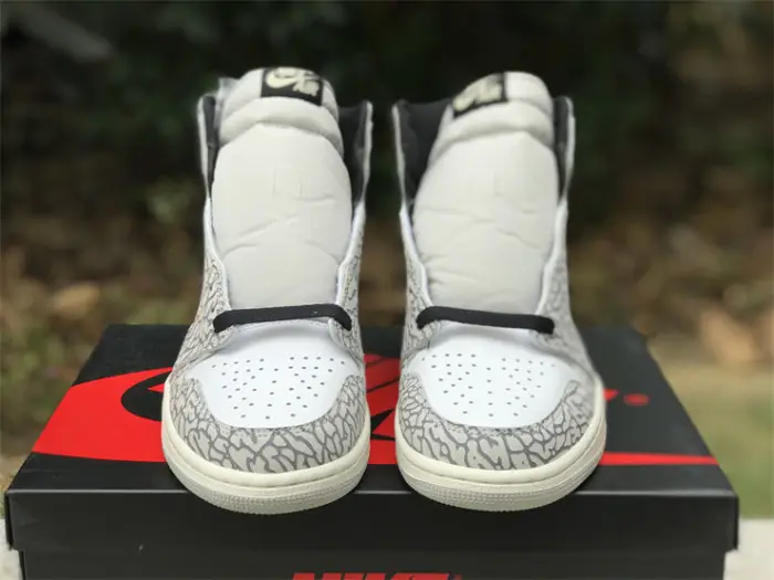 Authentic Air Jordan 1 High OG “White Cement” 