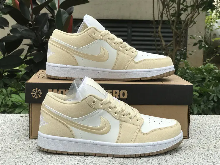 Authentic Air Jordan 1 Low SE “Canvas” Women 