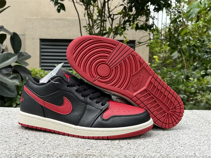 Authentic Air Jordan 1 Low “Bred Sail ” 