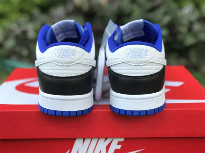 Authentic Nike Dunk Low White Black Blue 