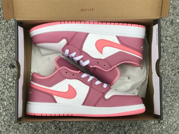 Authentic Air Jordan 1 Low Desert Berry 