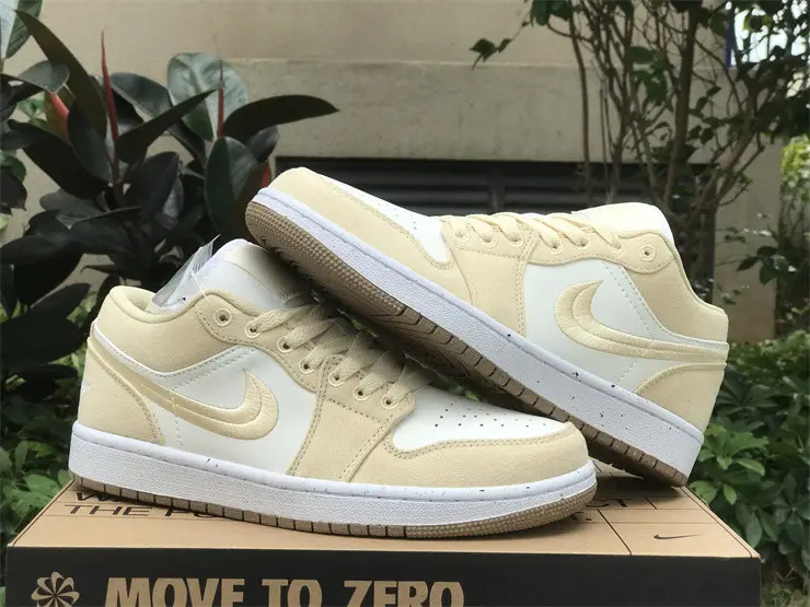 Authentic Air Jordan 1 Low SE “Canvas” Women 