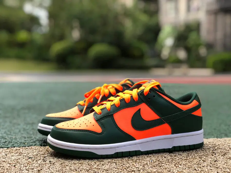Authentic Nike Dunk Low “Miami Hurricanes” 