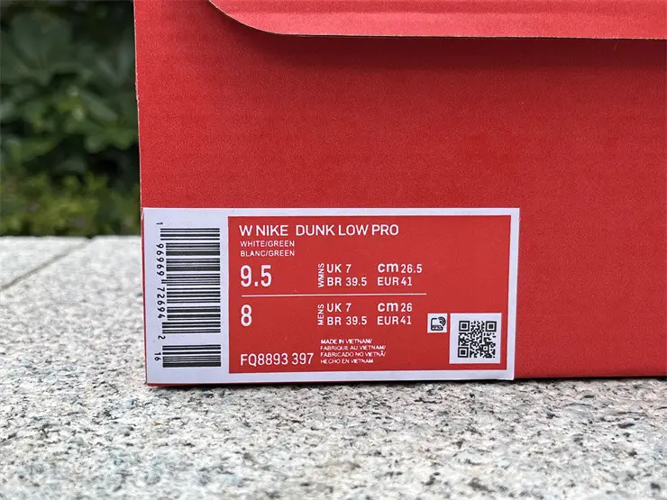Authentic Nike Dunk Low “SKU” 