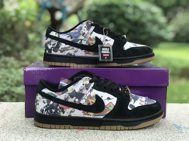 Authentic Supreme x Nike SB Dunk Low “Rammellzee” 