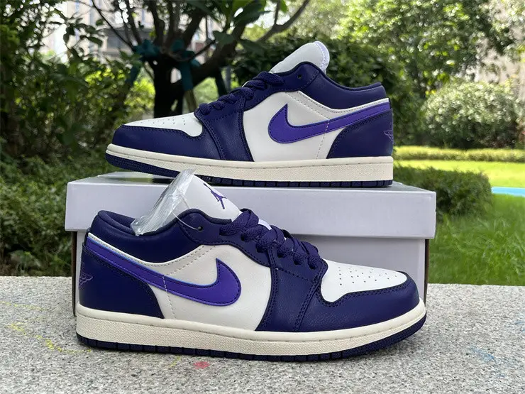 Authentic Air Jordan 1 Low “Sky J Purple”Women 