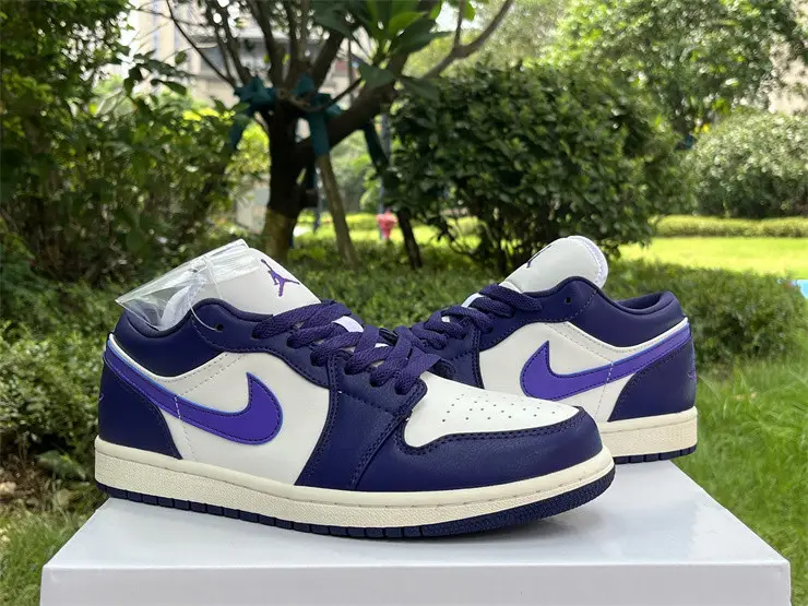 Authentic Air Jordan 1 Low “Sky J Purple”Women 