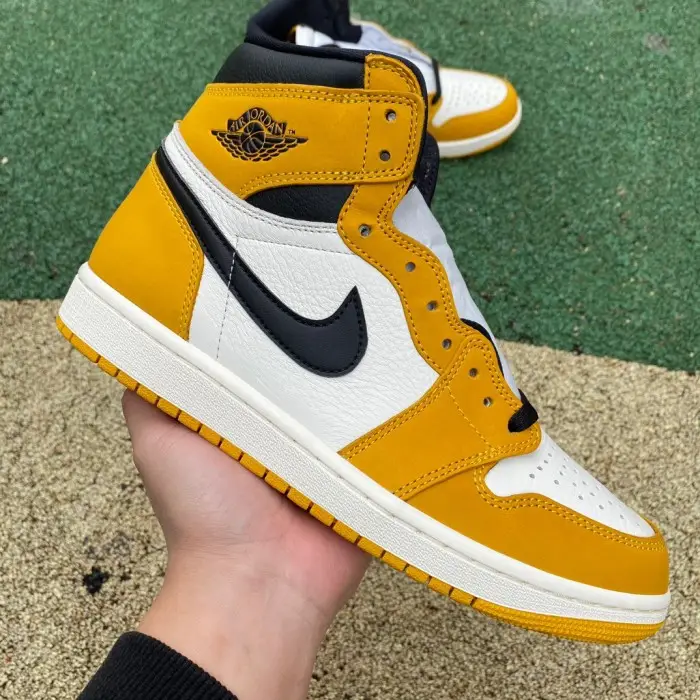 Authentic Air Jordan 1 High OG “Yellow Ochre” CAE2454