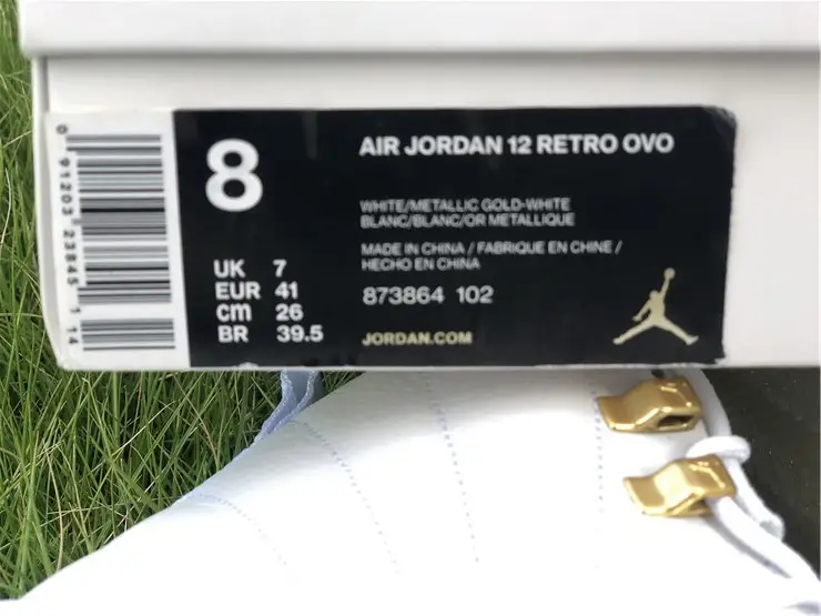 Authentic Air Jordan 12 OVO “White”(restock) 