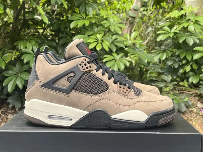 Authentic Travis Scott x Air Jordan 4 Dark Mocha BEDD256