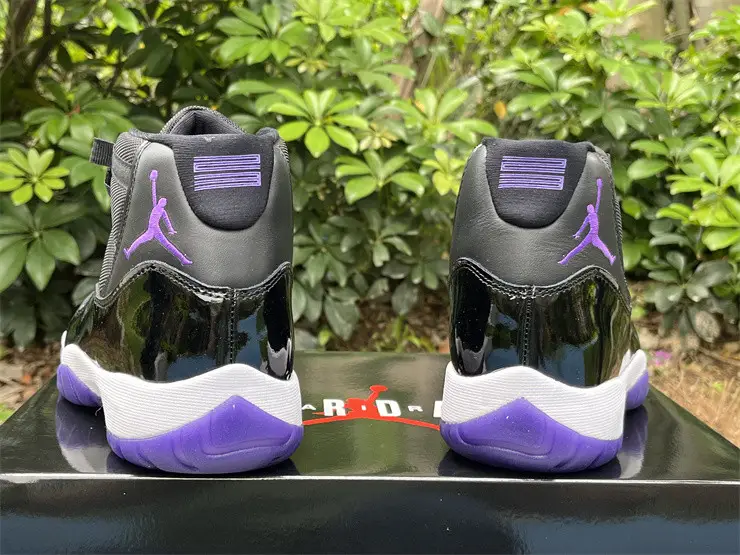 Authentic Air Jordan 11 Black Purple 