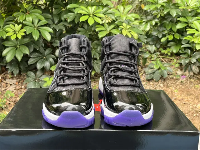 Authentic Air Jordan 11 Black Purple 