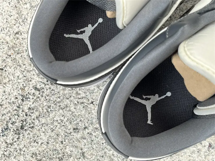 Authentic Air Jordan 1 Low Dark Grey 