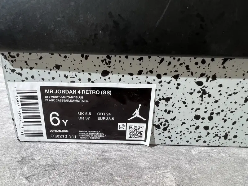Authentic Air Jordan 4 “Military Blue” 2024 GS 