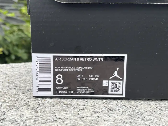 Authentic Air Jordan 8 Winterized “Gunsmoke” 