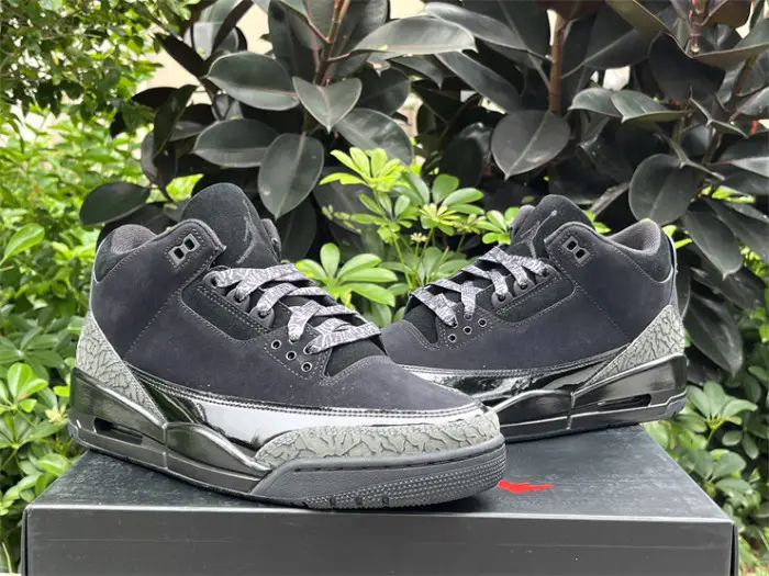 Authentic Air Jordan 3 Black ACED980