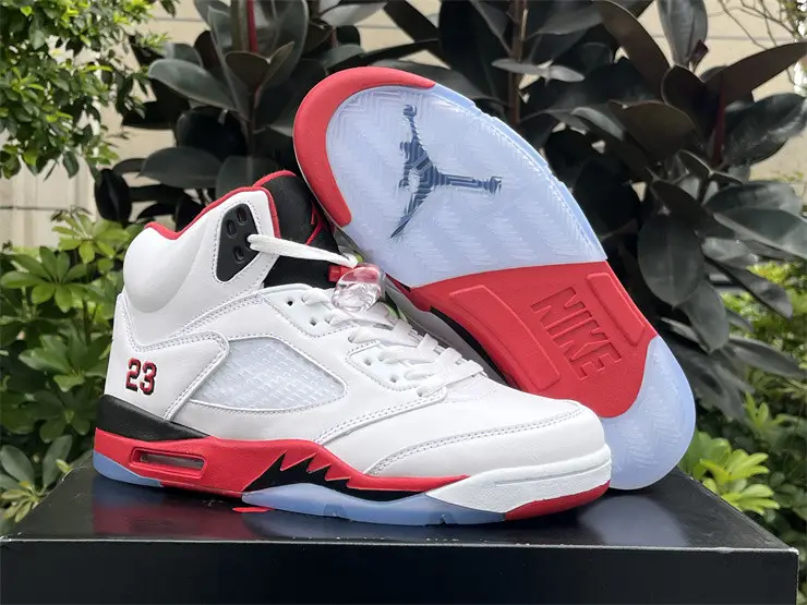 Authentic Air Jordan 5 ＂Fire Red＂ 