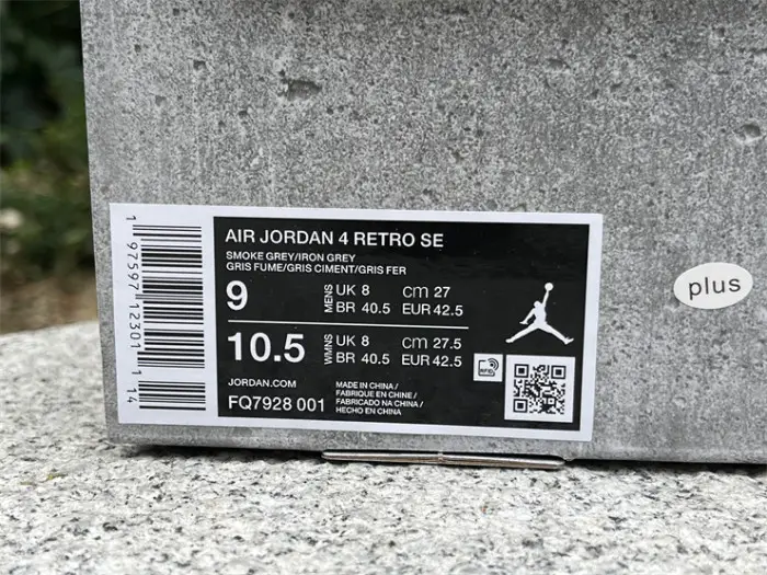 Authentic Air Jordan 4 Retro SE Paris Olympics Wet Cement 