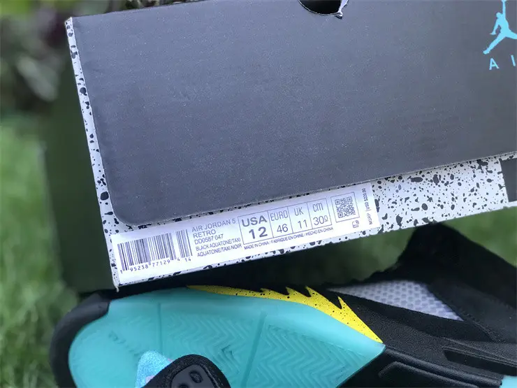 Authentic Air Jordan 5 Aqua 