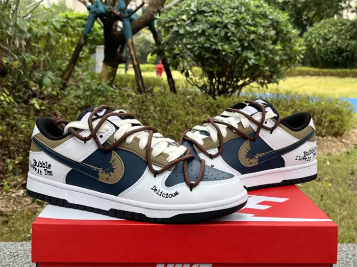 Authentic Nike SB Dunk Low Custom Made DD1391-100 BFE597