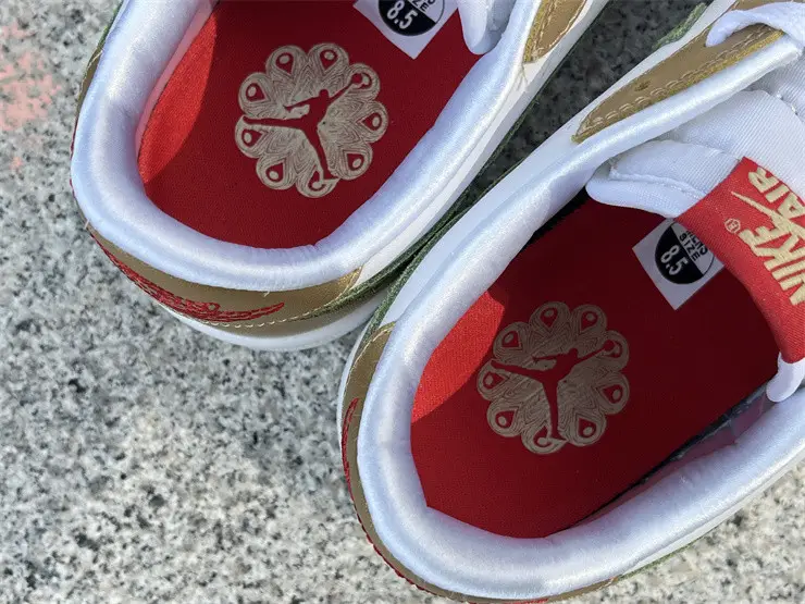 Authentic Air Jordan 1 Low SE “Chinese New Year” White Gold 