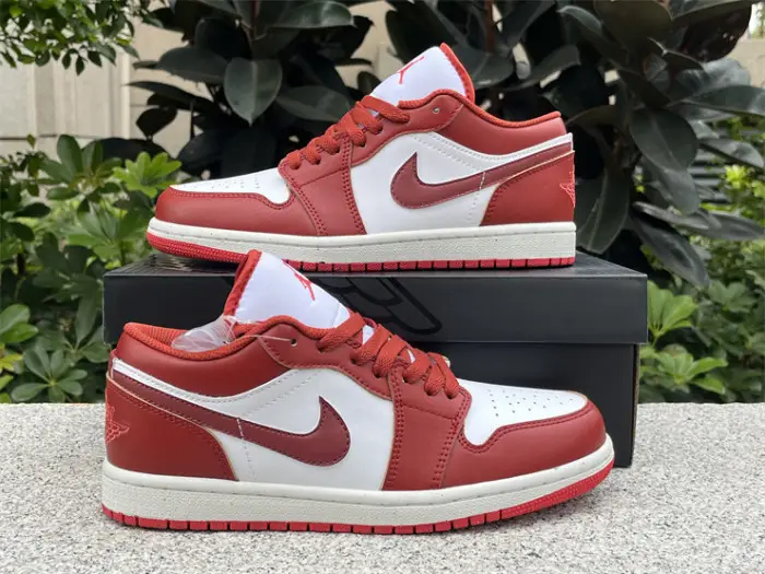 Authentic Air Jordan I Retro Low “Dune Red” EBFAC846