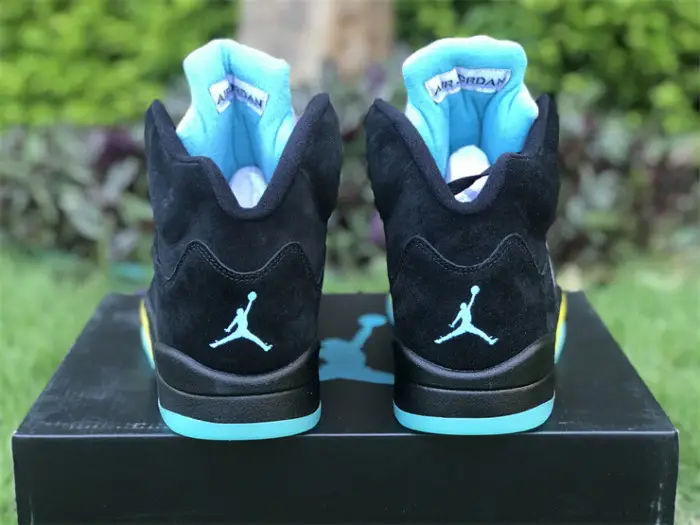 Authentic Air Jordan 5 Aqua 