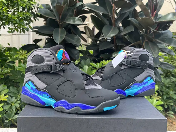 Authentic Air Jordan 8 Retro Aqua(restock) 