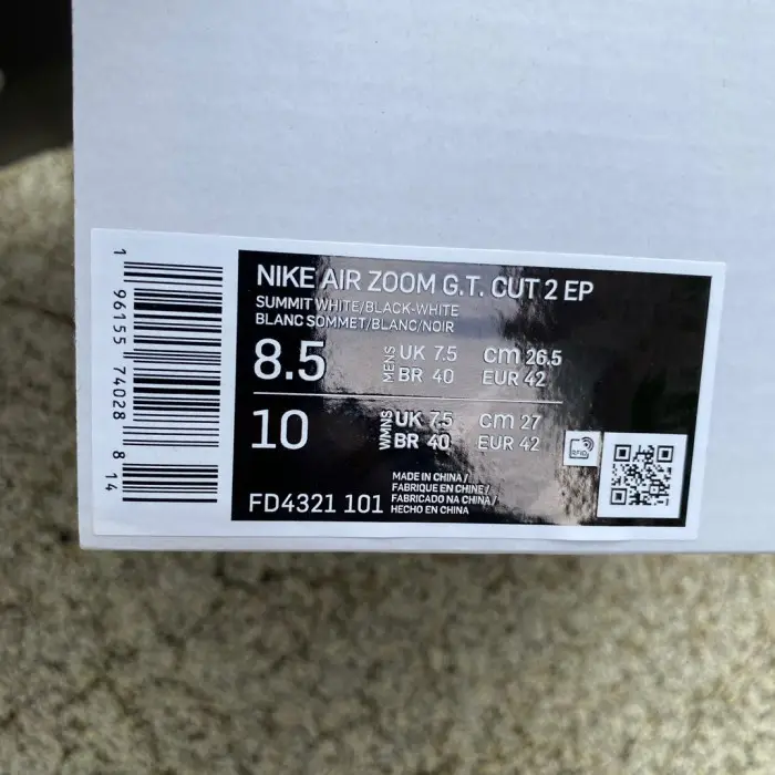 Authentic Nike Air Zoom GT2 FD4321-101 