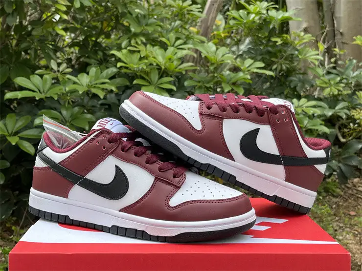 Authentic Nike Dunk Low Dark Team Red 