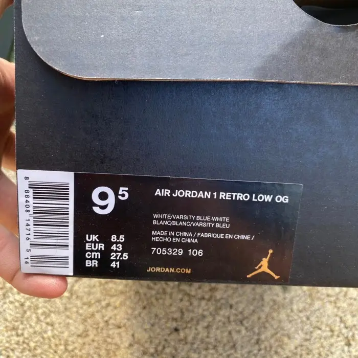 Authentic Air Jordan 1 Low Midnight Navy 