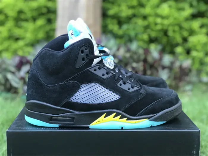 Authentic Air Jordan 5 Aqua 