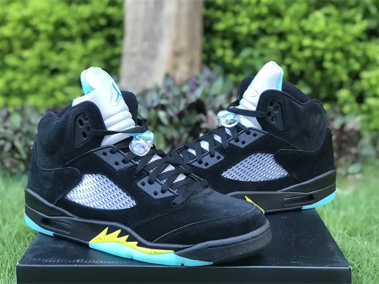 Authentic Air Jordan 5 Aqua 
