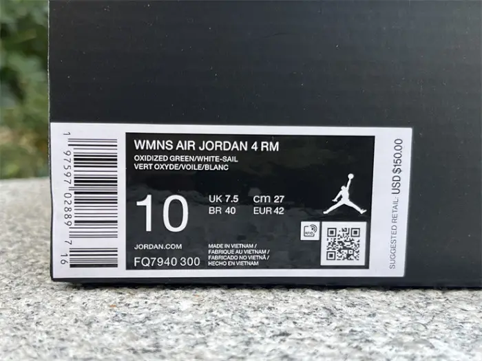 Authentic Air Jordan 4 RM “Oxidized Green” 