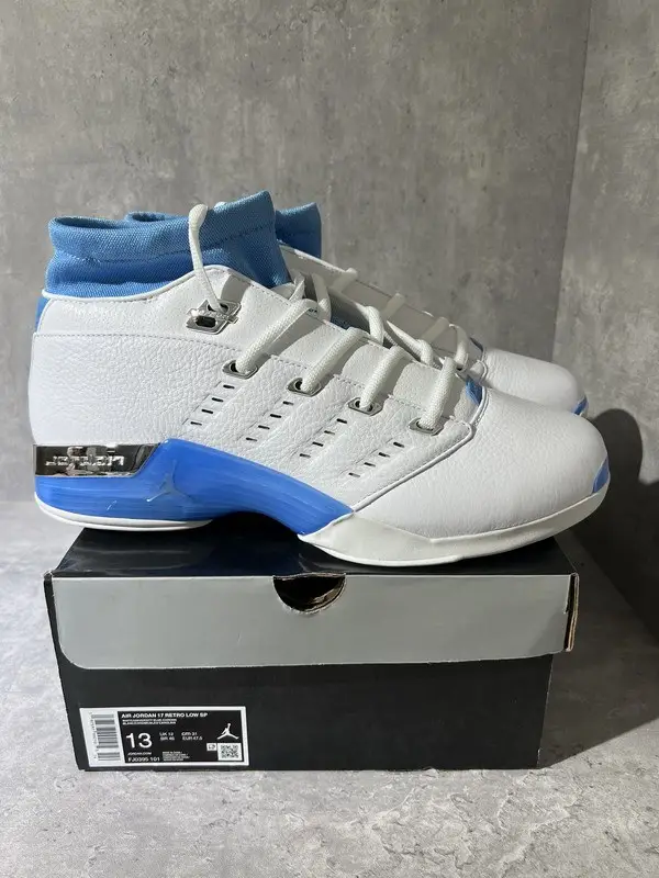 Authentic Air Jordan 17 Low “University Blue” (with regular boxes) 