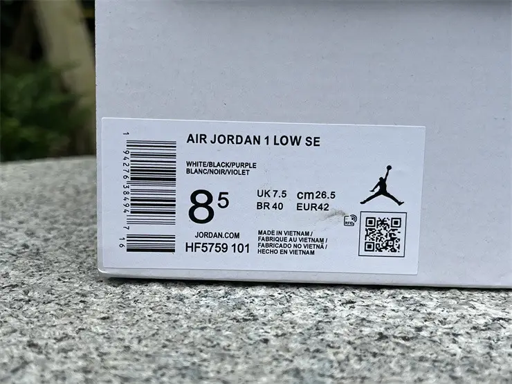 Authentic Air Jordan 1 Low SE Punk Rock 